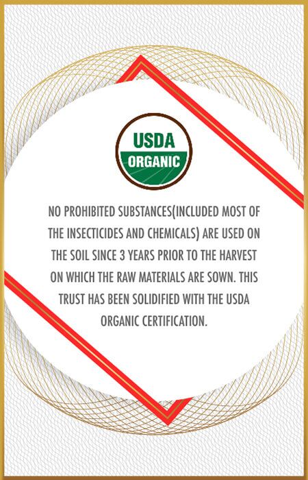 USDA Organic Certificate