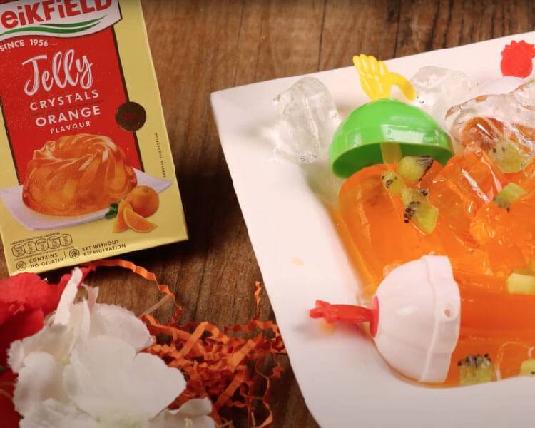 ORANGE JELLY FRUIT POPSICLES RECIPE